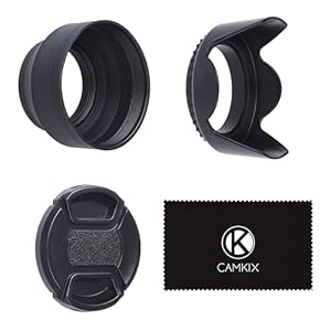 CamKix 2X Gegenlichtblenden und Objektivdeckel Set