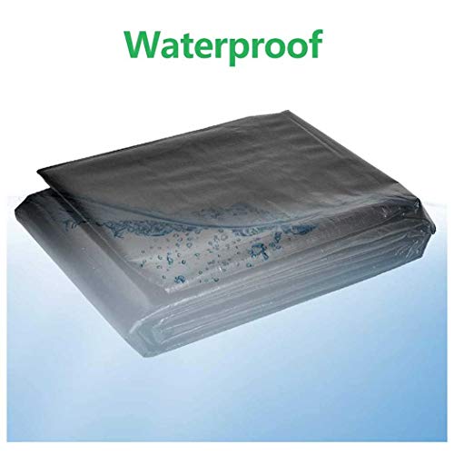 Hdpe Waterproof Membrane Pvc Pond Liner Preformed Heavy Duty Fish Ornamental Pond Liners Tear-Resistant 8X10M Pond Liner For Fish Pond Stream Fountain Water Garde(Size:2X2M(6.6X6.6),Color:0.2Mm) #TOP4