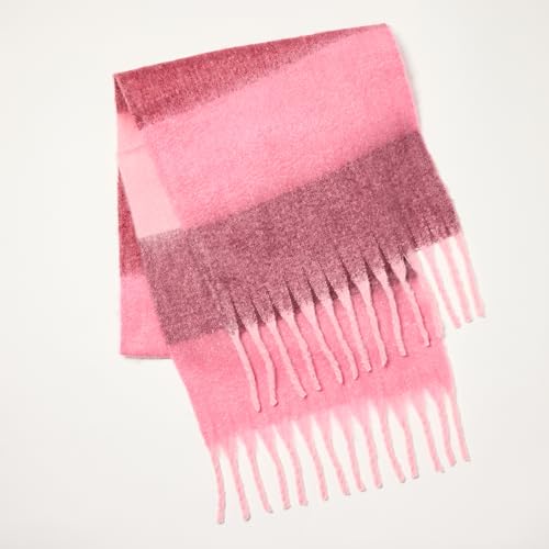 The Drop womens Gemma Oversized Color Block Blanket Scarf2