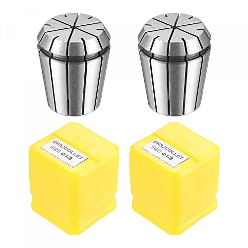 uxcell ER32 Spring Collet 1/8" Chuck for CNC Engraving Machine Lathe Milling Tool 2pcs
