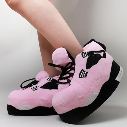 Image of Plush Sneaker Slippers, 17 Styles-Quiet Soles (No Waking Loved Ones), Anti-Slip Dry Indoor, Cozy for Cold Days, US 8-12 Unisex