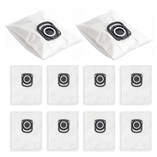 BIHARNT 10 Pack ZR200520 ZR200720 Vacuum Cleaner Bags Compatible with Rowenta Hygiene+ Silence Force,Compact Power, X-Trem Power (RO64xx, RO63xx, RO68xx, RO39xx) Vacuum Cleaner Cover
