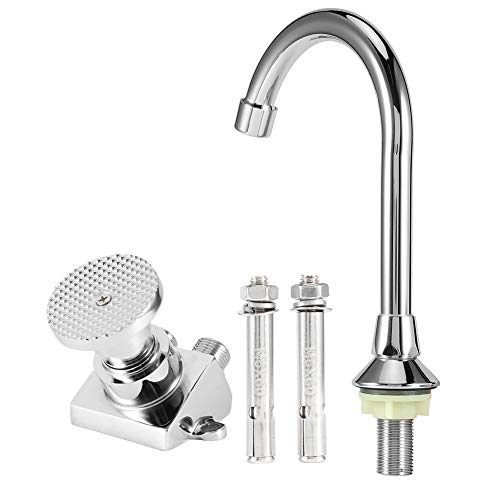 Dulcicasa 足踏み式蛇口 シャワー節水設計 ? 足操作で衛生的 水漏れ防止 防錆仕様 家庭用プロ用兼用