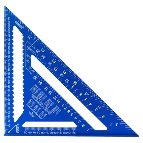 三角定規 | メートル法測定ツール,製幾何学角度測定ツール 設計製図建築木工仕事向け 精密測定