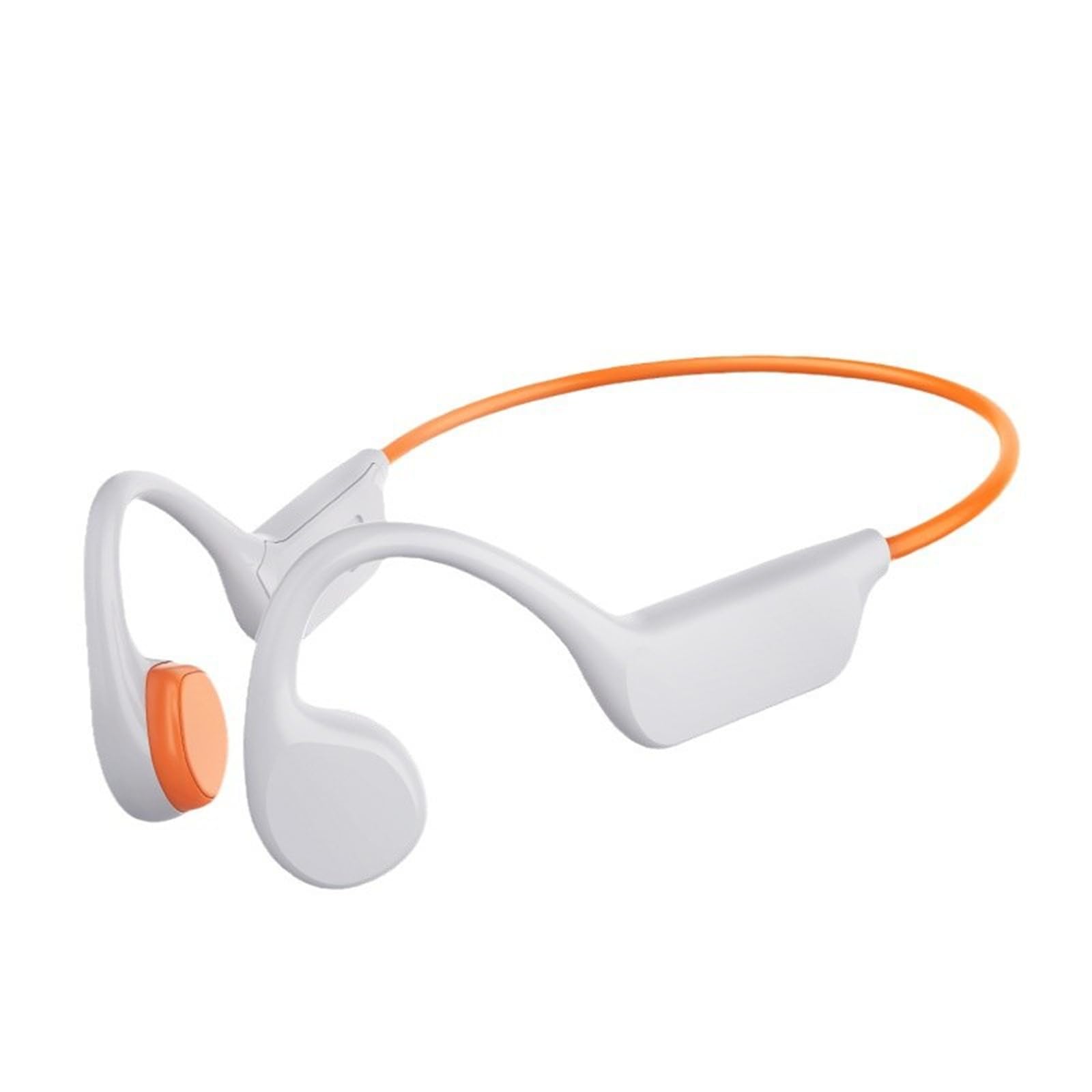 IPX8 Wodoodporne słuchawki przewodnictwa kostnego, X7s, Bluetooth, 32 GB, MP3, pływanie, sport, bezprzewodowe słuchawki z mikrofonem, HiFi, bas, muzyka stereo (białe)