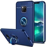 [page_title]-Coolden Huawei Mate 20 Pro Hülle,Premium Handyhülle Ultra Dünn 360 Grad drehbarer Ring Ständer Weich TPU Bumper Outdoor Stoßfest Schutzhülle für Huawei Mate 20 Pro Smartphone Blau