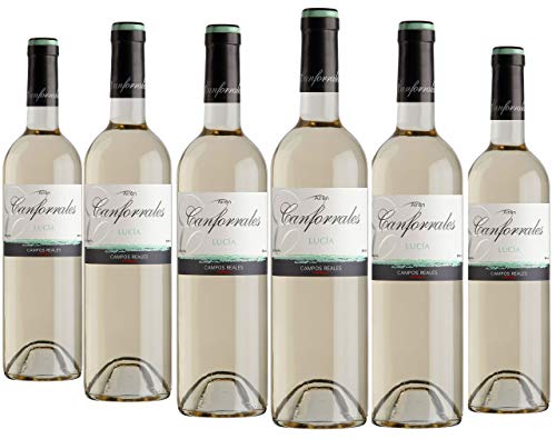 Canforrales Lucía Airén, Vino blanco - Paquete de 6 x 750 ml - Total: 4500 ml