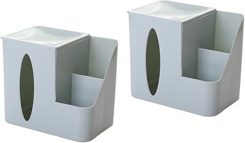 Zerodeko 2pcs Tissue Holders Decorative Cajas Organizadoras Tissue Organizer Desktop Organizer Decorate European Style