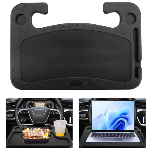 Table de volant de voiture, bureau multifonction, table de volant portable, plateau pour ordinateur portable, table à manger et organisateur pour la plupart...