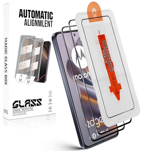 LiiLaa Schutzfolie für Motorola Moto Edge 50 Neo/Edge 60 Neo für Panzerglas [Auto-Installation] [Perfekte Passform] 9H+ Glas Displayschutz Kratzfest Schutzglas Anti-Fingerabdruck 2 Stück