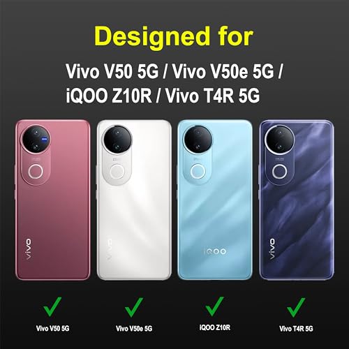 Image of amazon basics Back Case Cover for Vivo V50 5G | Compatible for Vivo V50 5G Back Cover | Liquid Silicon Magic Case with Camera Protection | Black