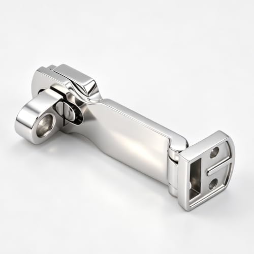Image of Stainless Steel Hasps Marine Grade 316 SS Boat Latches Heavy Dudy Door Latch with Screws (D-2 Pack)