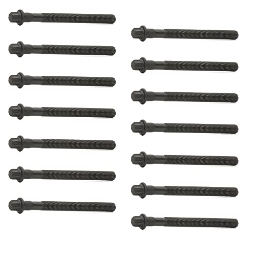 RIDEX 1217B0024 Juego de tornillos de culata Tornillos de culata Pernos de culata compatible con BMW 3 Sedán E46 5 Sedán E39 3 Touring E46 3 Sedán E36 3 Coupé E46 5 Sedán E34