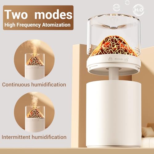 Volcano Humidifier, 300ml, 2 modos humidificación miniatura 3