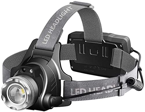 HOSMENDFOE Linterna Frontal Lámpara De Cabeza Led, Faros Fuertes, Linterna Frontal Recargable, Inducción De Pesca Nocturna, Luz Frontal Ultraligera De Alto Rendimiento Cover