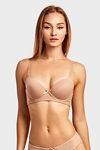 Image of Mamia Women's Basic Plain Bras, Pack of 6