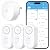 GoveeLife WiFi Water Leak Detector 3 Pack for Home, Water Sensor with 1804ft Long Monitoring Range, Remote Alert with Email & APP Push, Suit for Basement, Kitchen and Bathroom(Only Support 2.5G Wi-Fi)