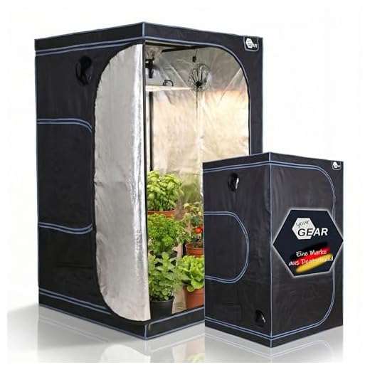 your GEAR Growzelt Plantsville in 8 Größen - Grow Indoor Box, Zuchtzelt, Gewächshaus, Schrank zur Pflanzenzucht - 120 x 120 x 200 cm