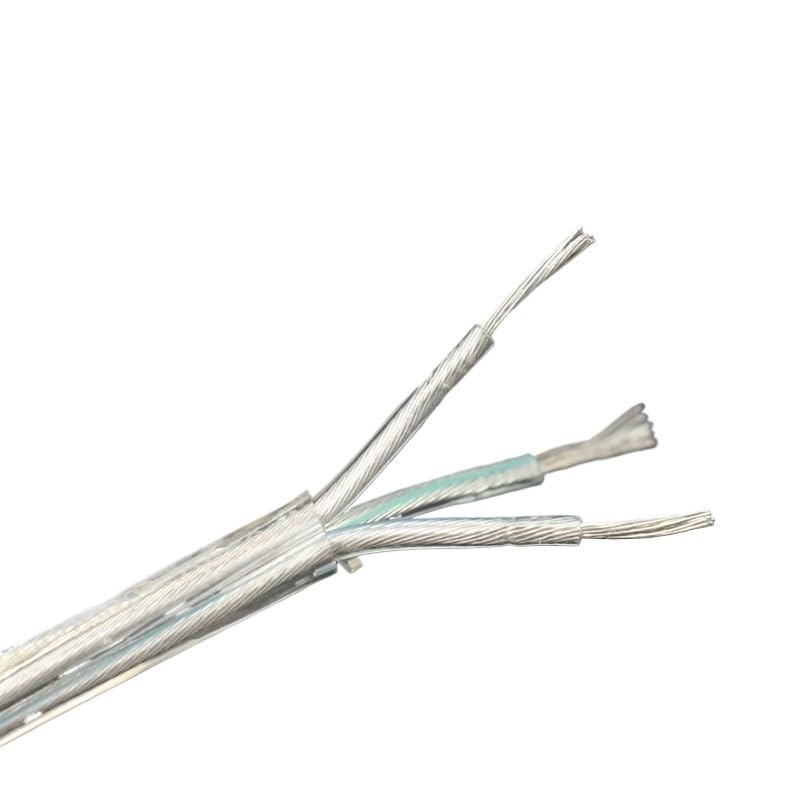 XLJP 2-Core /3-Core Transparent PVC Insulator Electrical Wire Cable 250V Clear PVC Power Cords Flexible Round Wire 2/3/5/10/20Meters (Color : 3 core, Size : 3m)