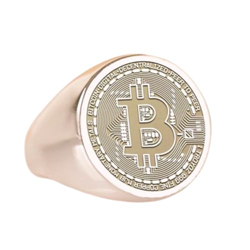 Chevalière Bitcoin argent 925 cadeau idéal pour passionné de technologie