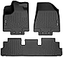 SMARTLINER Custom Fit Floor Mats 2 Row Liner Set Black Compatible with 2022-2023 Nissan Pathfinder (7 Passenger Models Only)