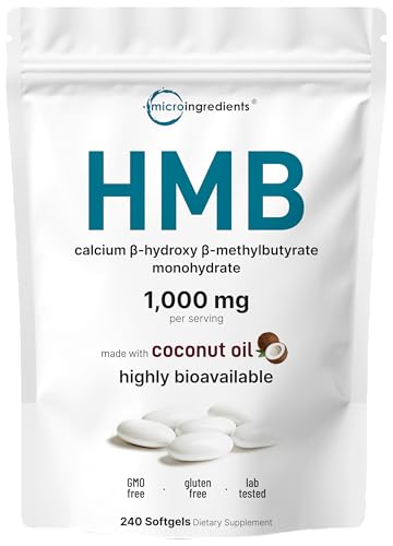HMB 1,000mg Softgels with Coconut Oil