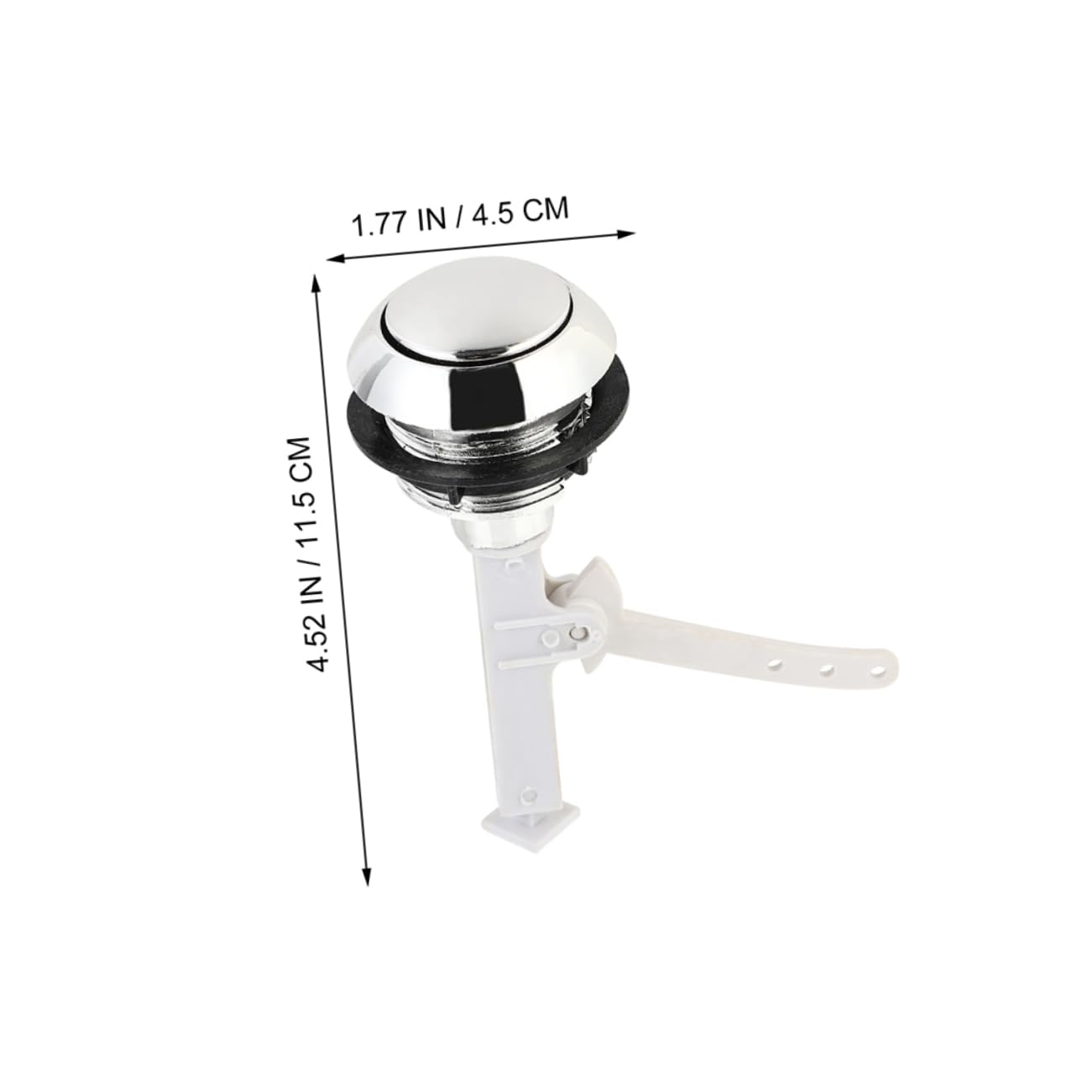 Veemoon 3 Set Pulsante Della Toilette Separare Toilette Pulsante Serbatoio Igienico Spingere Pulsanti Serbatoio Wc Servizi Igienici Pulsante Sciacquone Parti Addominali Argento 12 Pezzi*3