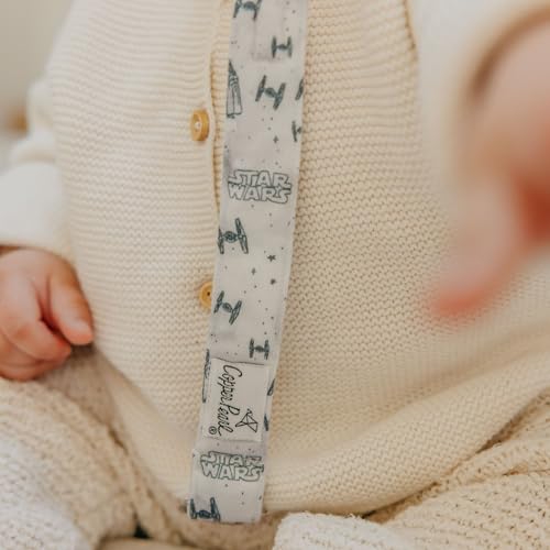 Image of Copper Pearl 3-Pack Pacifier Holders: Premium Knit Binky Clips for Baby Girls and Boys - Stylish Stainless Steel Design for Secure No-Drop Attachment - Tatooine
