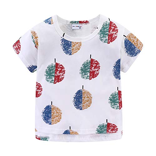 Image of Mud Kingdom Boys Girls T-Shirts Cotton Cute Cartoon Graphic Tees for Kids 2-8 Years