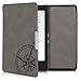 Produktbild kwmobile Tolino Epos Hülle - Kunstleder eReader Schutzhülle Cover Case für Tolino Epos - Kompass Vintage Design Grau