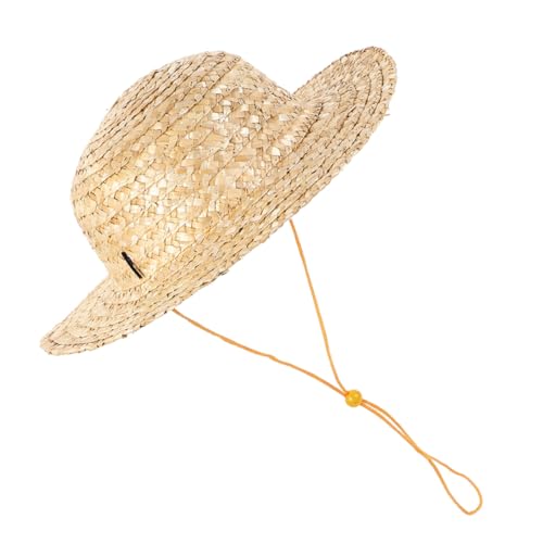 Chapeau de paille enfants camel BESPORTBLE ajustable 35 cm pour randonnée