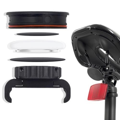 ANEELV Soporte para Bicicleta AirTag: Soporte Oculto e Impermeable para el sillín de la Bicicleta, Accesorio antirrobo con rastreador GPS para Bicicletas de montaña y de Carreras.