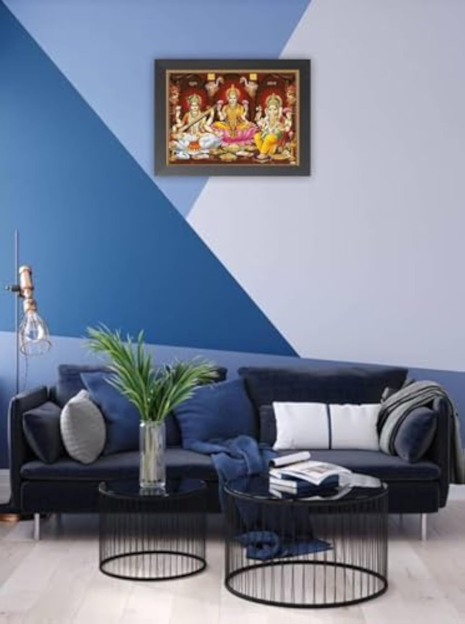 Goddess Laxmiji HD Photo Frame, Wall Hanging