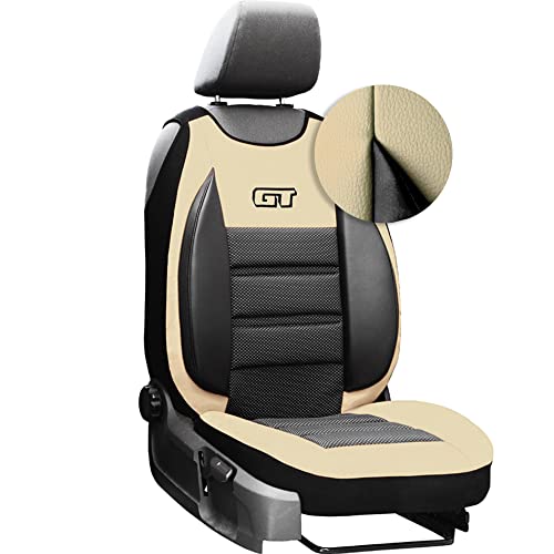 Sitzbezüge Set Für FIAT 500 - Leder Bezüge Airbag Kompatibel Wasserdicht