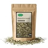 Valle del Crati Foglie di Olivo Tritate 100g | Sapore Erbaceo e Aromatico | 100% Puro e Senza Additivi | Ideale per Carne, Pesce, Verdure, Legumi, Salse e Tisane