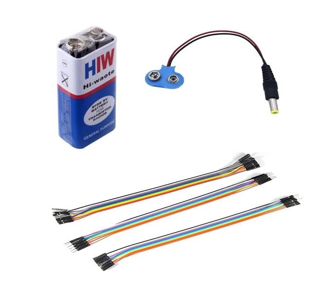 SP Electron Combo Pack of 9V Battery and Snapper with Jumper Wire and Jack connecter-image-5