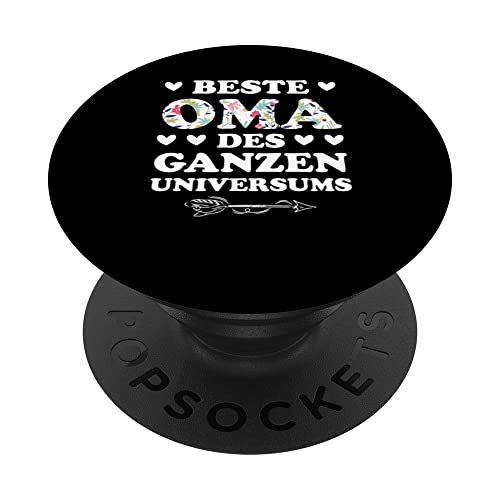 Beste Oma des ganzen Universums Oma Großmutter PopSockets Swappable PopGrip, Black