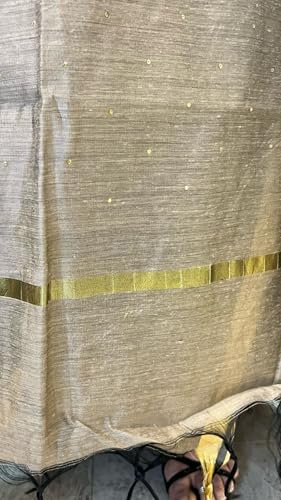 Women's Gold Printed Chanderi Cotton Dupatta4