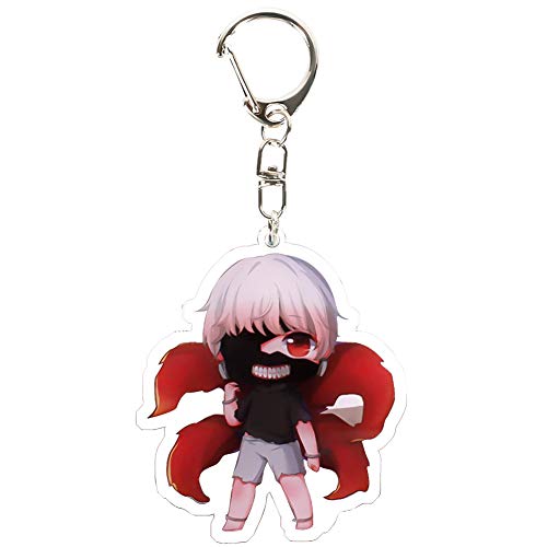 Preisvergleich Produktbild SGOT Anime Tokyo Ghoul Schlüsselanhänger Kaneki Ken Keychain Anhänger Acryl Transparent Anhänger Heißer Anime Schlüsselanhänger( H04)
