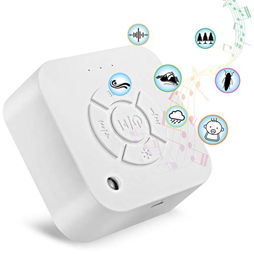 White Noise Sound Machine for Sleeping,Leyeet 9 Non-looping Soothing Sounds Sleeping Therapy 3-gear Timer Setting Sound Spa Relaxation Machine for Baby/Kids/Adults/Home/Office Privacy