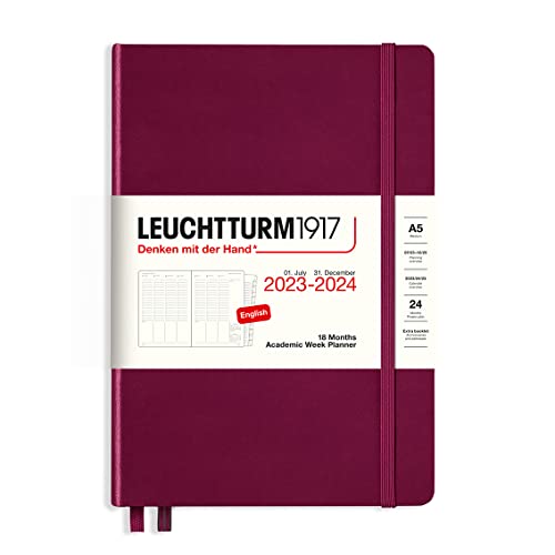 Agenda 18 mois LEUCHTTURM1917 367553 A5 en anglais haut de gamme