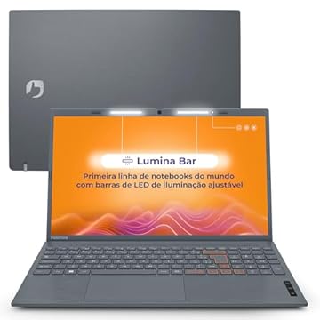 Notebook Positivo Vision C15 Lumina Bar Celeron 8GB 128GB eMMC, Tela 15 polegadas HD Antirreflexo, Windows 11, Tecla Link, Cinza – 2 ANOS DE GARANTIA