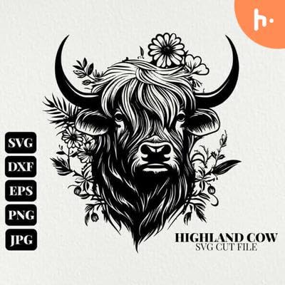 Highland Cow SVG