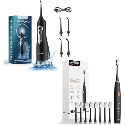 Mornwell Water Dental Flosser Teeth Pick for Teeth and Sonic Electric Toothbrush Cover