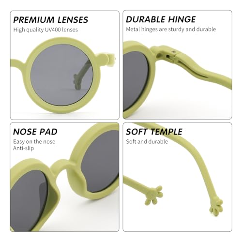 Image of EYEBUDDY Kids Toddler Sunglasses Age 2-4 /3-5 Boys Girls Polarized UV Protection Sun Glasses for Age 2-8