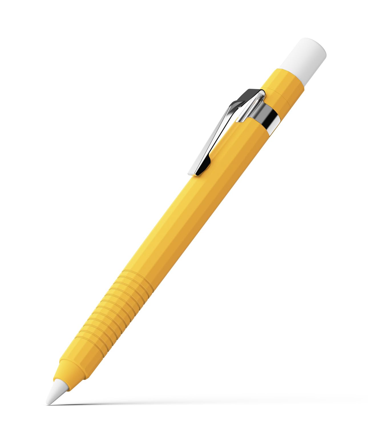 Ringke Silicone Drafting Pencil Case Compatible with Apple Pencil Pro/Apple Pencil 2nd Generation Case, Soft Silicone Non-Slip Secure Grip Classic Design Protective Cover - Yellow-image-12
