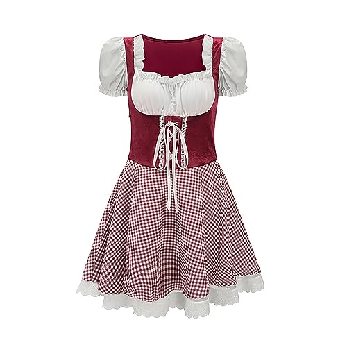 Robe costume de bière allemande pour femme adulte taille S robe de scène