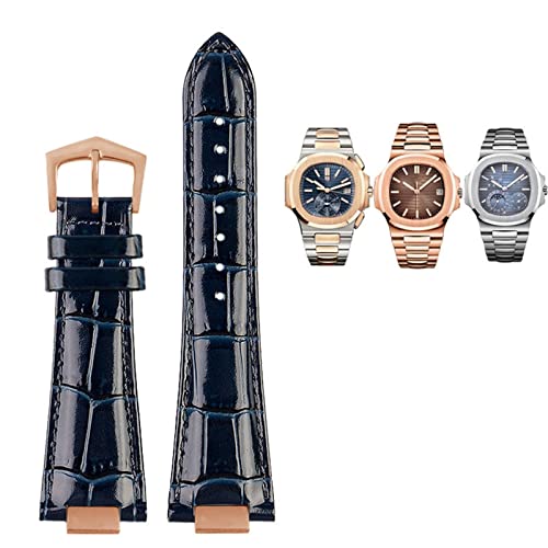 Bracelet cuir montre 25 x 13 mm au quotidien pour Nautilus 5712g