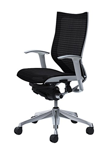 オカムラ 岡村製作所 デスクチェア オフィスチェア バロン ハイバック 可動肘 座メッシュ ブラック CP85AW-FDH1