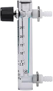 Hilitand Gas Flowmeter, LZQ-5 Flowmeter, 2.5-25LPM Flow Meter, with Control Valve for Oxygen, Air, Gas